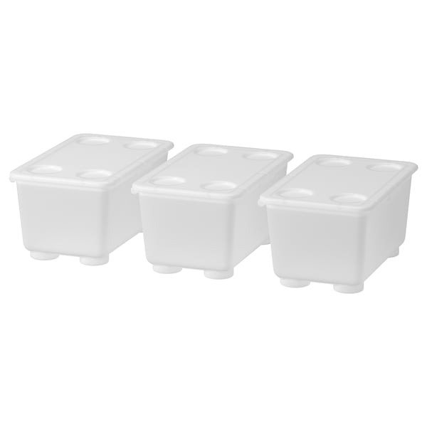 IKEA GLIS Box with lid clear 6 ¾x4 "