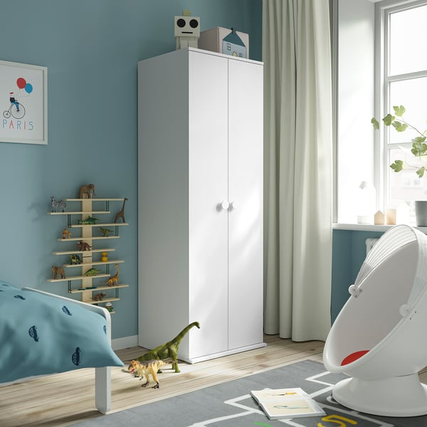 IKEA GODISHUS Wardrobe White 23 5/8x21 1/4x70 1/8 "