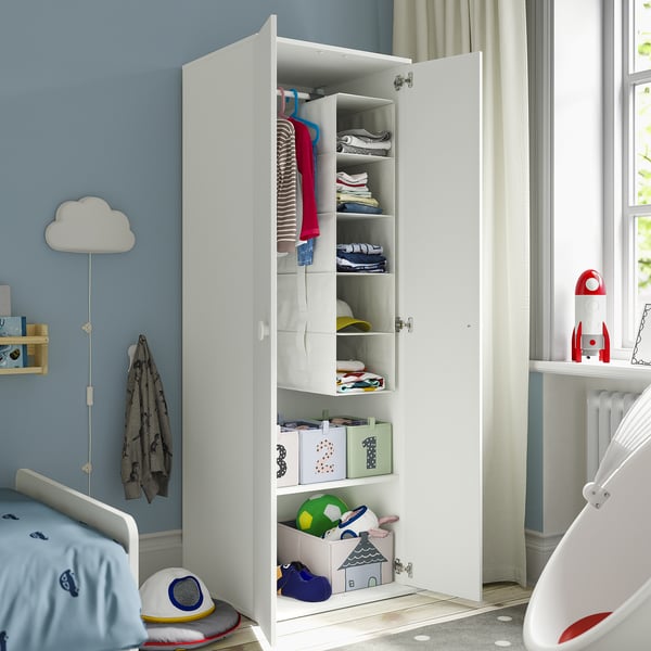 IKEA GODISHUS Wardrobe White 23 5/8x21 1/4x70 1/8 "