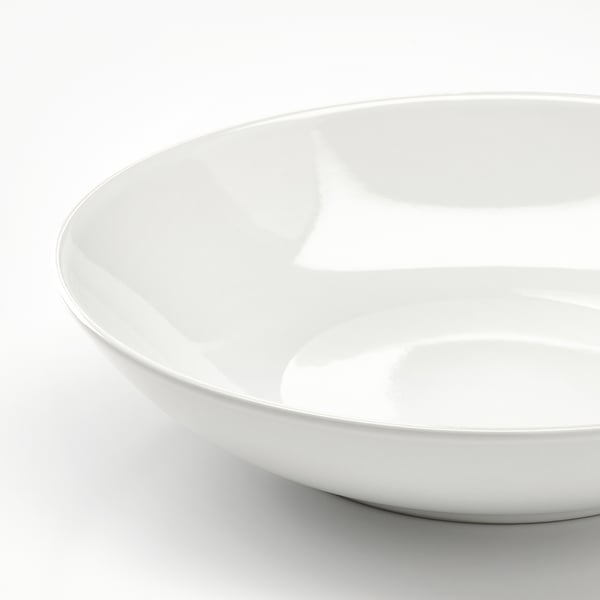 IKEA GODMIDDAG Deep Plate/bowl White 9 "