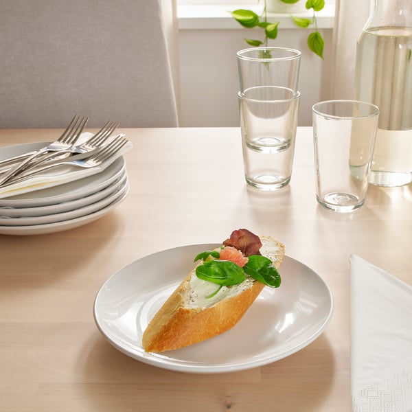 IKEA GODMIDDAG Side Plate White 8 "