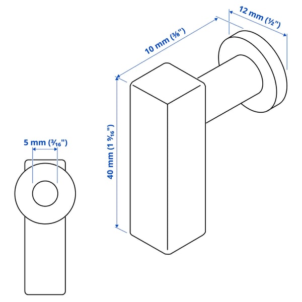 IKEA GRIBBOL Knob Black
