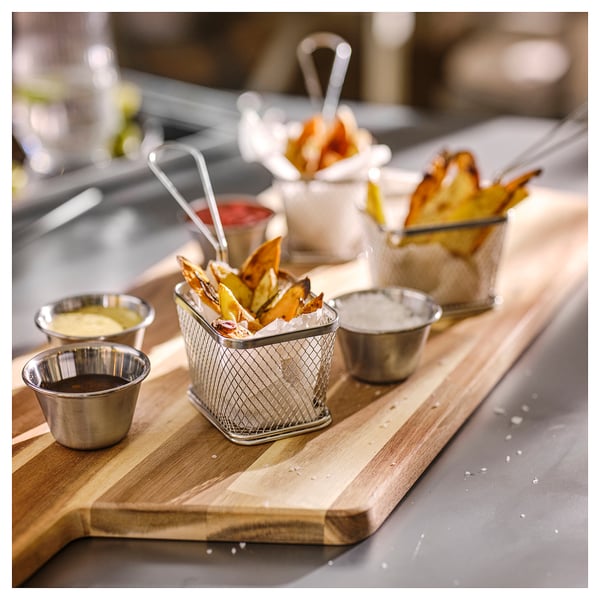 IKEA GRILLTIDER Serving Basket Stainless Steel