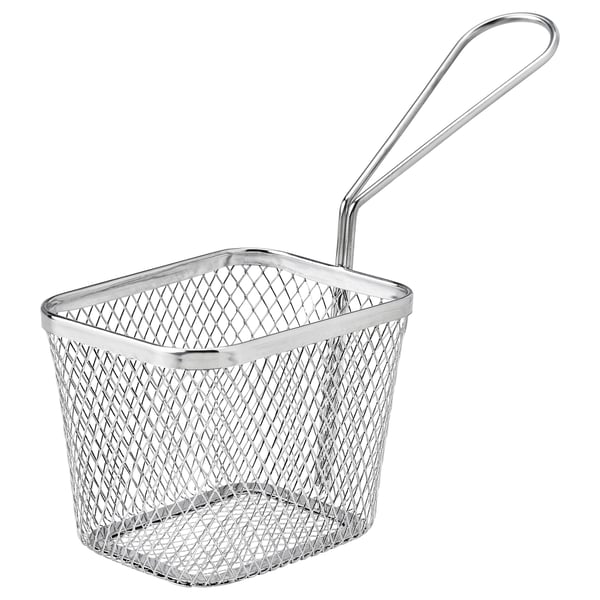 IKEA GRILLTIDER Serving basket stainless steel