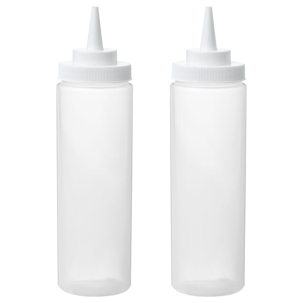 IKEA GRILLTIDER Squeeze bottle plastic/clear 11 oz