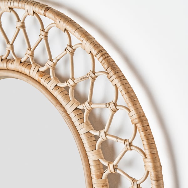 IKEA GRINSBOL Mirror Rattan 21 ¾ "