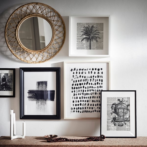 IKEA GRINSBOL Mirror Rattan 21 ¾ "