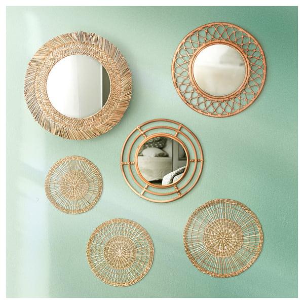 IKEA GRINSBOL Mirror Rattan 21 ¾ "