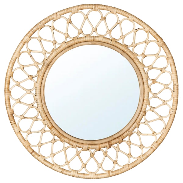 IKEA GRINSBOL Mirror rattan 21 ¾ "