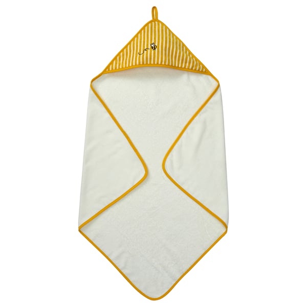 IKEA GRÖNFINK Baby towel with hood yellow 31x31 "