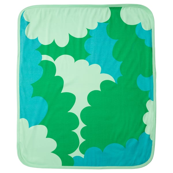 IKEA GRÖNFINK Blanket Green/tree Pattern 31x39 "