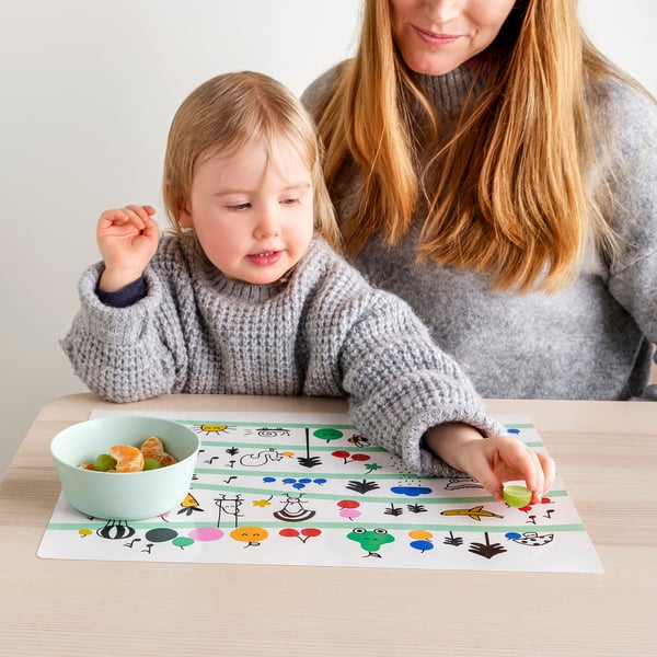 IKEA GRÖNFINK Place Mat Multicolor 11 ¾x15 ¾ "