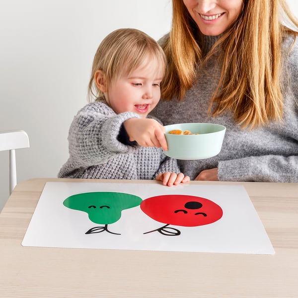 IKEA GRÖNFINK Place Mat Red/green 11 ¾x15 ¾ "