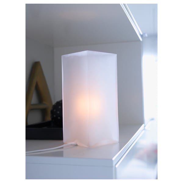 IKEA GRÖNÖ Table Lamp Frosted Glass White 9 "