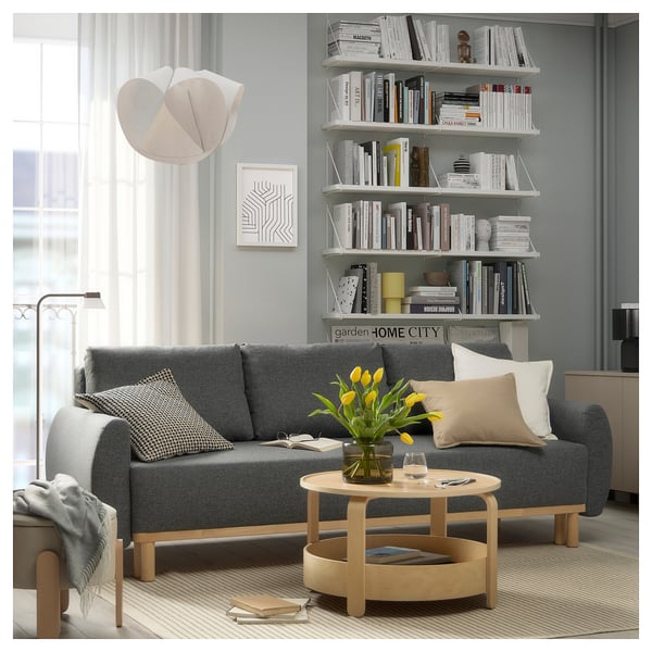 IKEA GRUNNARP Sleeper Sofa Gunnared Medium Gray