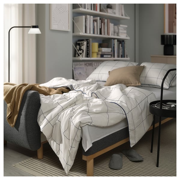 IKEA GRUNNARP Sleeper Sofa Gunnared Medium Gray