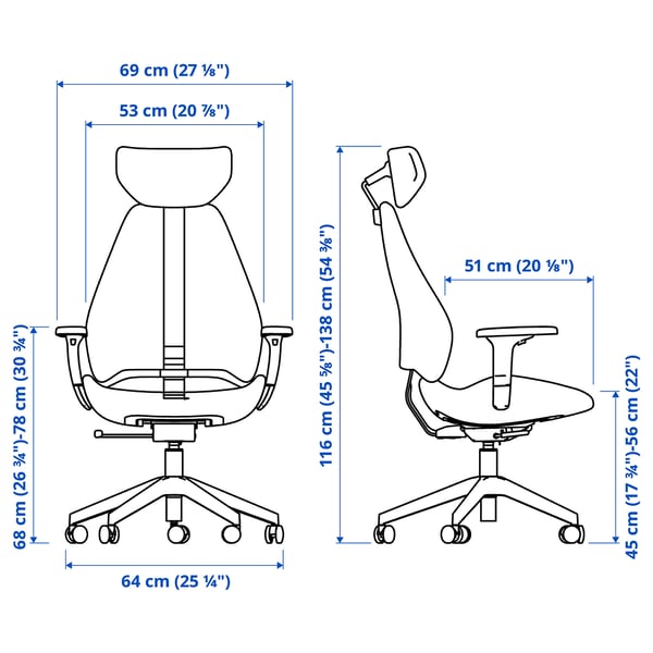 IKEA GRUPPSPEL Gaming Chair Gunnared Beige