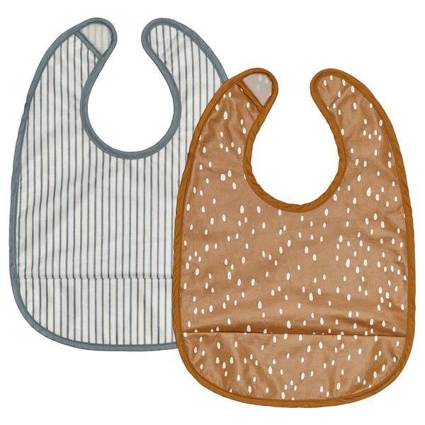 IKEA GULDVÄVARE Bib dark yellow/white