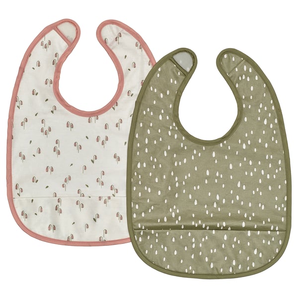 IKEA GULDVÄVARE Bib green/white