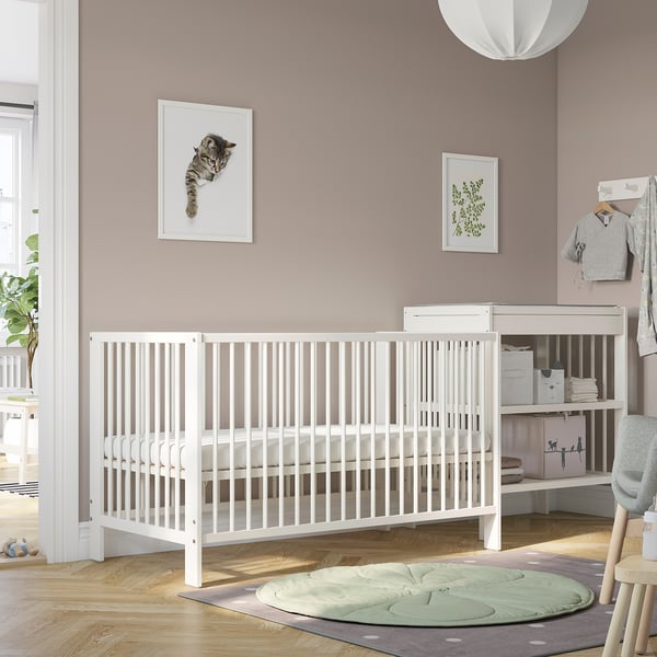IKEA GULLIVER Crib White 27 1/2x52 "