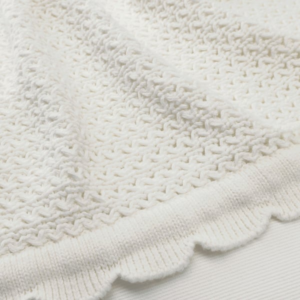 IKEA GULSPARV Baby Blanket White 28x35 "