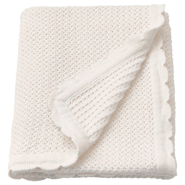IKEA GULSPARV Baby blanket white 28x35 "