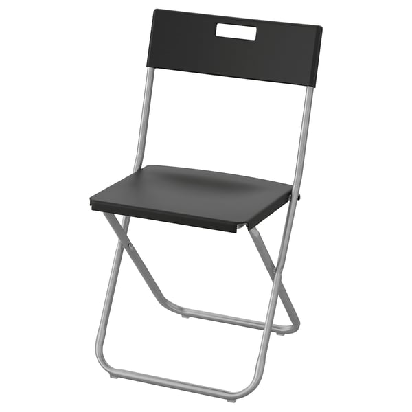 IKEA GUNDE Folding chair black