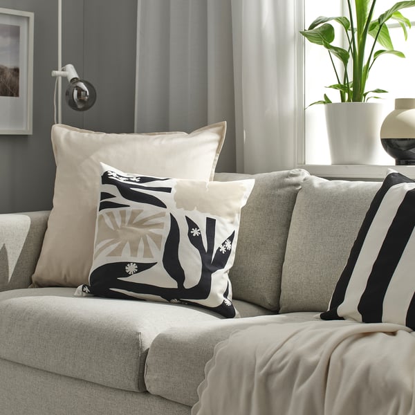 IKEA GURLI Cushion Cover Unbleached 26x26 "