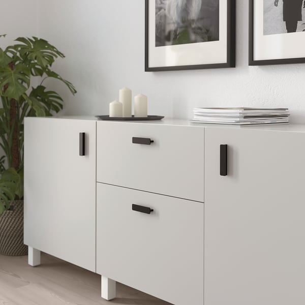 IKEA HACKÅS Handle Anthracite 3 15/16 "