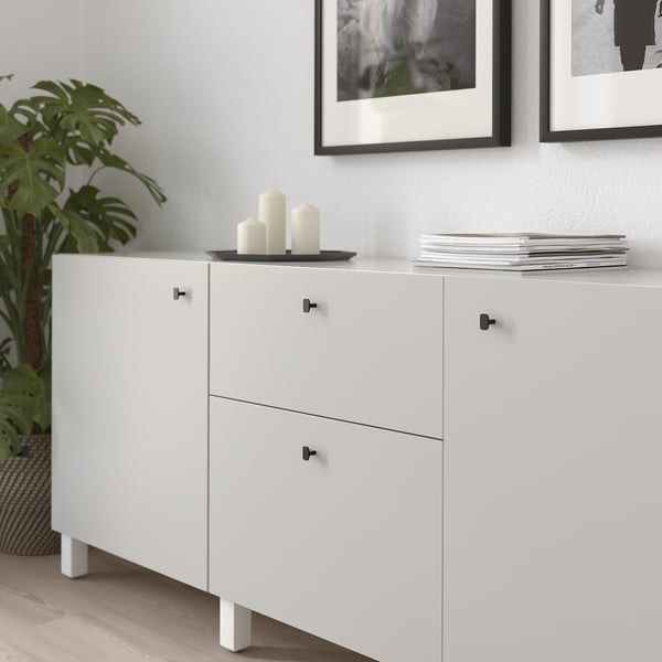 IKEA HACKÅS Knob Anthracite 9/16 "