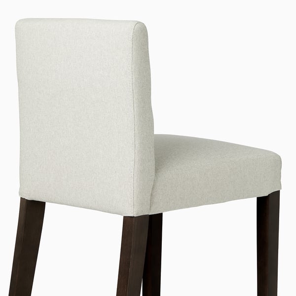 IKEA HANSOLLE Bar Stool Black-brown 26 "