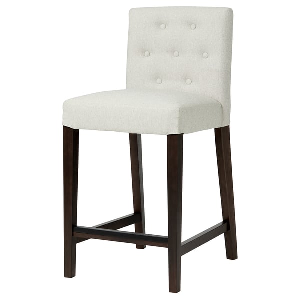 IKEA HANSOLLE Bar stool black-brown 26 "