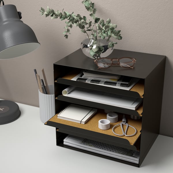 IKEA HARVMATTA Letter Tray Anthracite