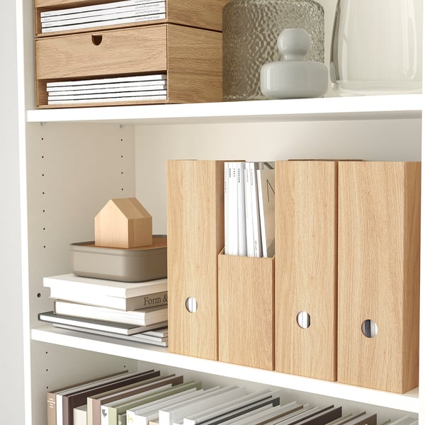 IKEA HÄSTVISKARE Magazine File Oak Effect