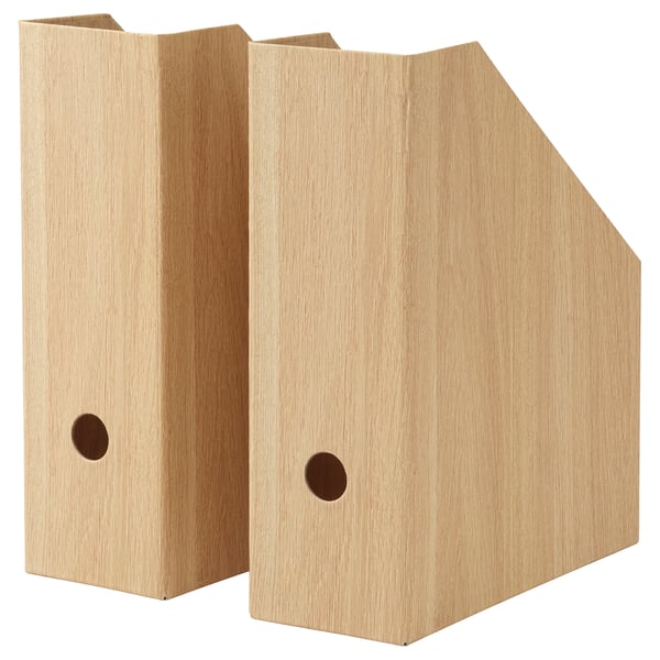 IKEA HÄSTVISKARE Magazine file oak effect