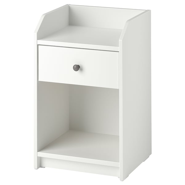 IKEA HAUGA Nightstand white 15 5/8x14 "