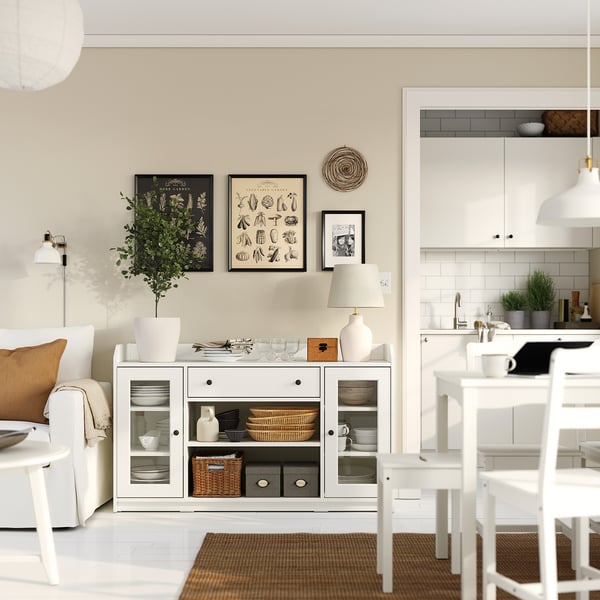 IKEA HAUGA Sideboard White 55 1/8x17 7/8x33 "