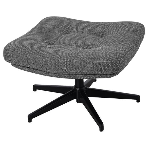 IKEA HAVBERG Ottoman Lejde gray/black