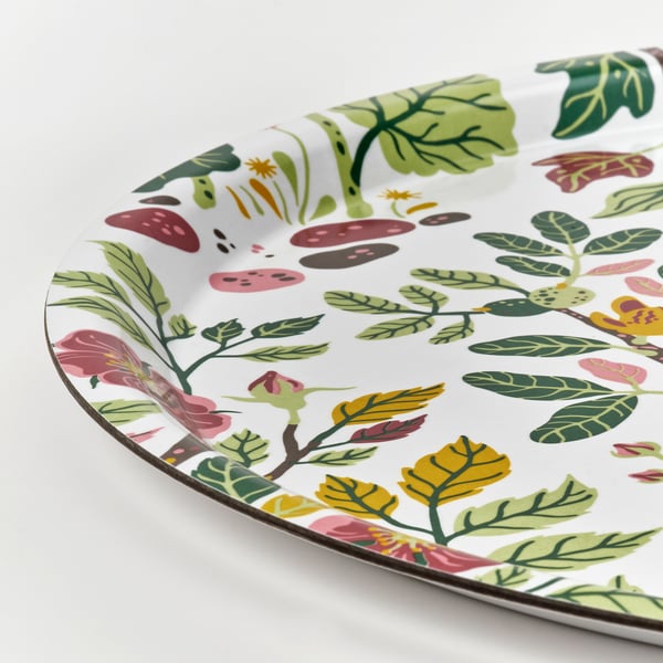 IKEA HAVSBRAXEN Tray Patterned Multicolor 16 7/8 "