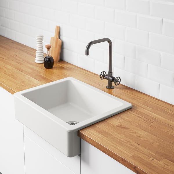 IKEA HAVSEN Apron Front Sink White 25x19 "
