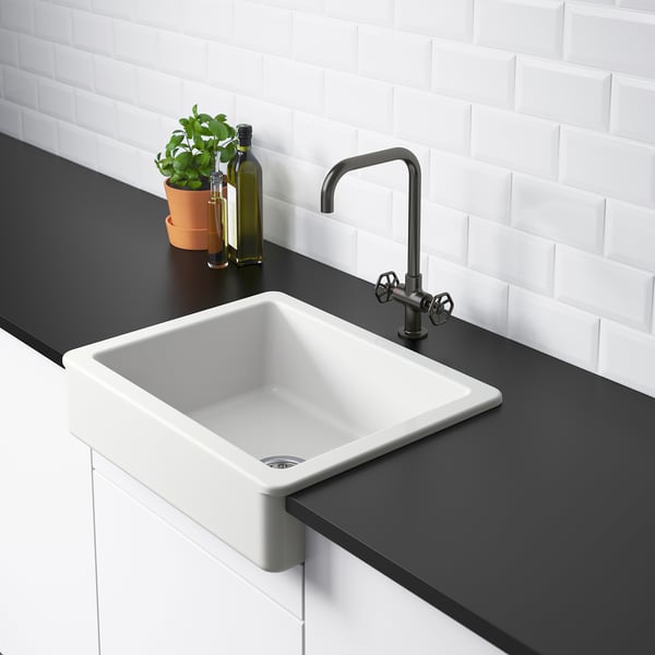IKEA HAVSEN Apron Front Sink White 25x19 "