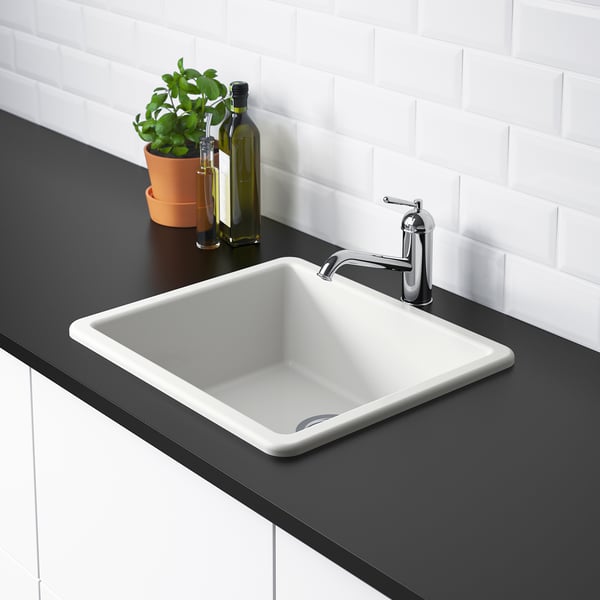 IKEA HAVSEN Sink White 21x19 "