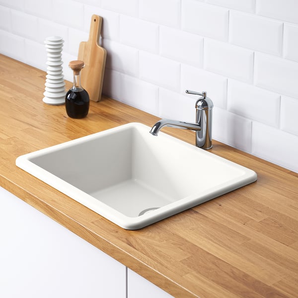 IKEA HAVSEN Sink White 21x19 "