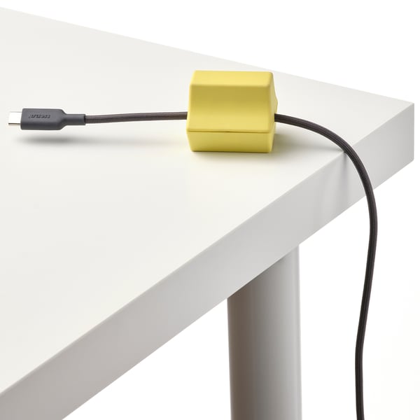 IKEA HAVSKÅL 2-piece USB Anchor Black/yellow