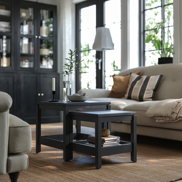 IKEA HAVSTA Nesting Tables Set Of 2 Black