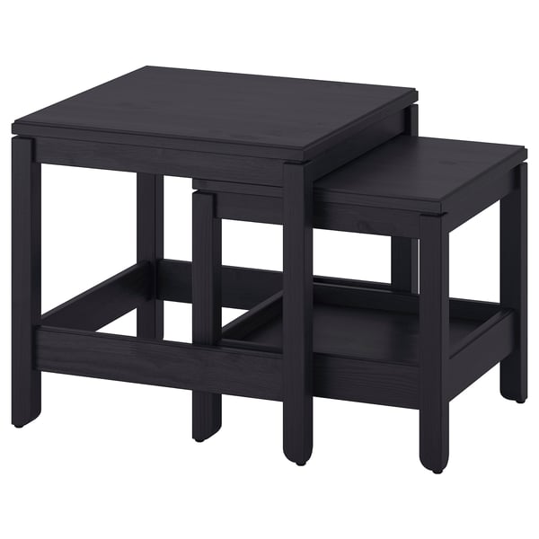 IKEA HAVSTA Nesting tables set of 2 black