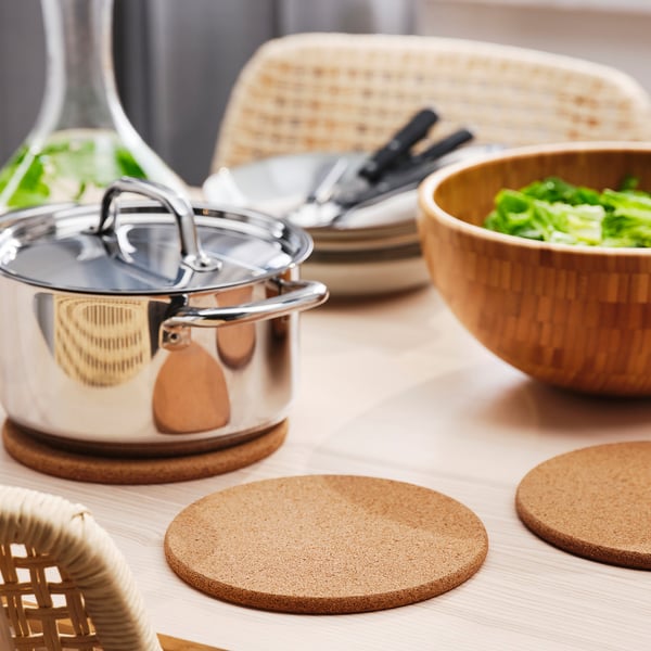 IKEA HEAT Trivet Cork 7 "