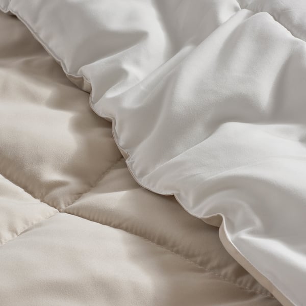 IKEA HEDFRYLE Comforter Set White/beige Full/Queen