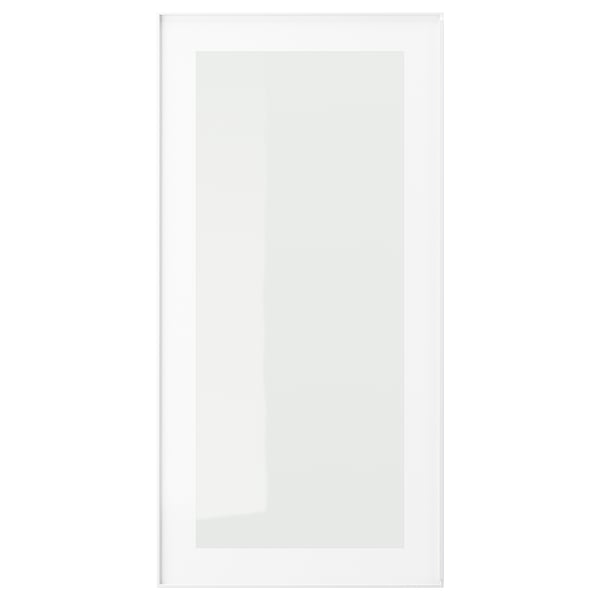 IKEA HEJSTA Glass door white/clear glass 15x30 "