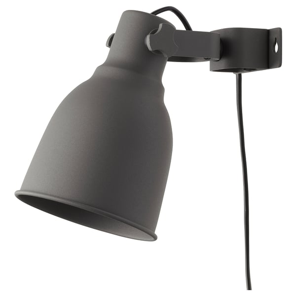 IKEA HEKTAR Wall/clamp spotlight dark gray